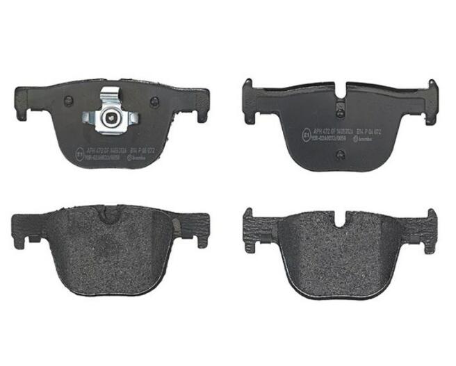 BMW Disc Brake Pad Set - Rear (Low-Metallic) 34216850570 - Brembo P06072